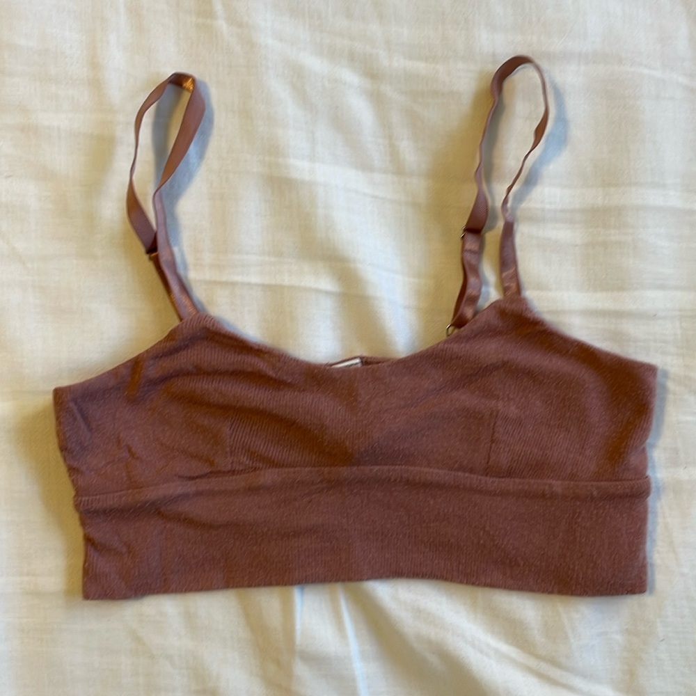 Athleta Ribbed Sleep Bra/Bralette